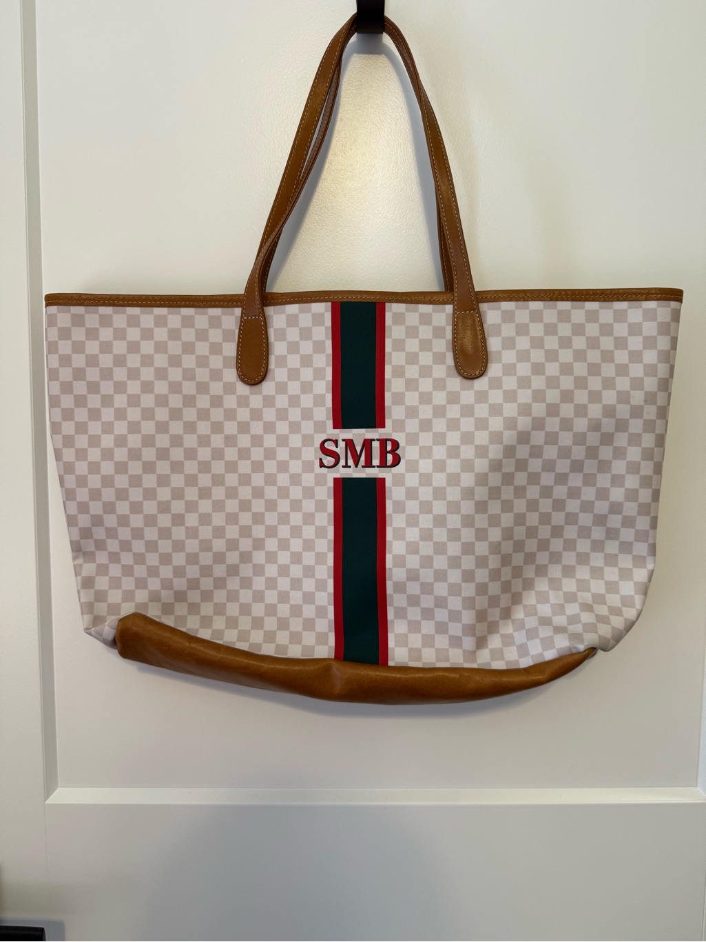 Barrington Gifts Beige Check Tote